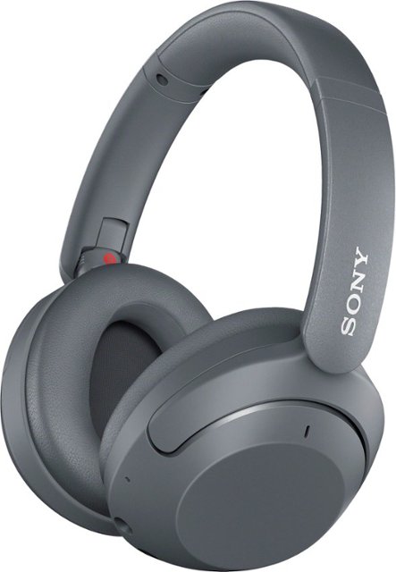 Gray Sony WH-XB910N headphones with over-ear cups and a cushioned headband