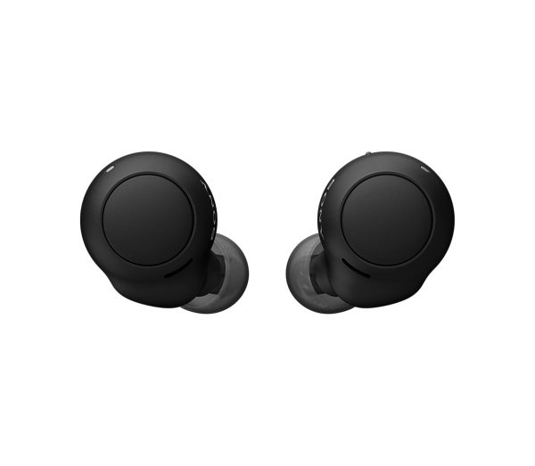 black-colored WF-C500 wireless headphones