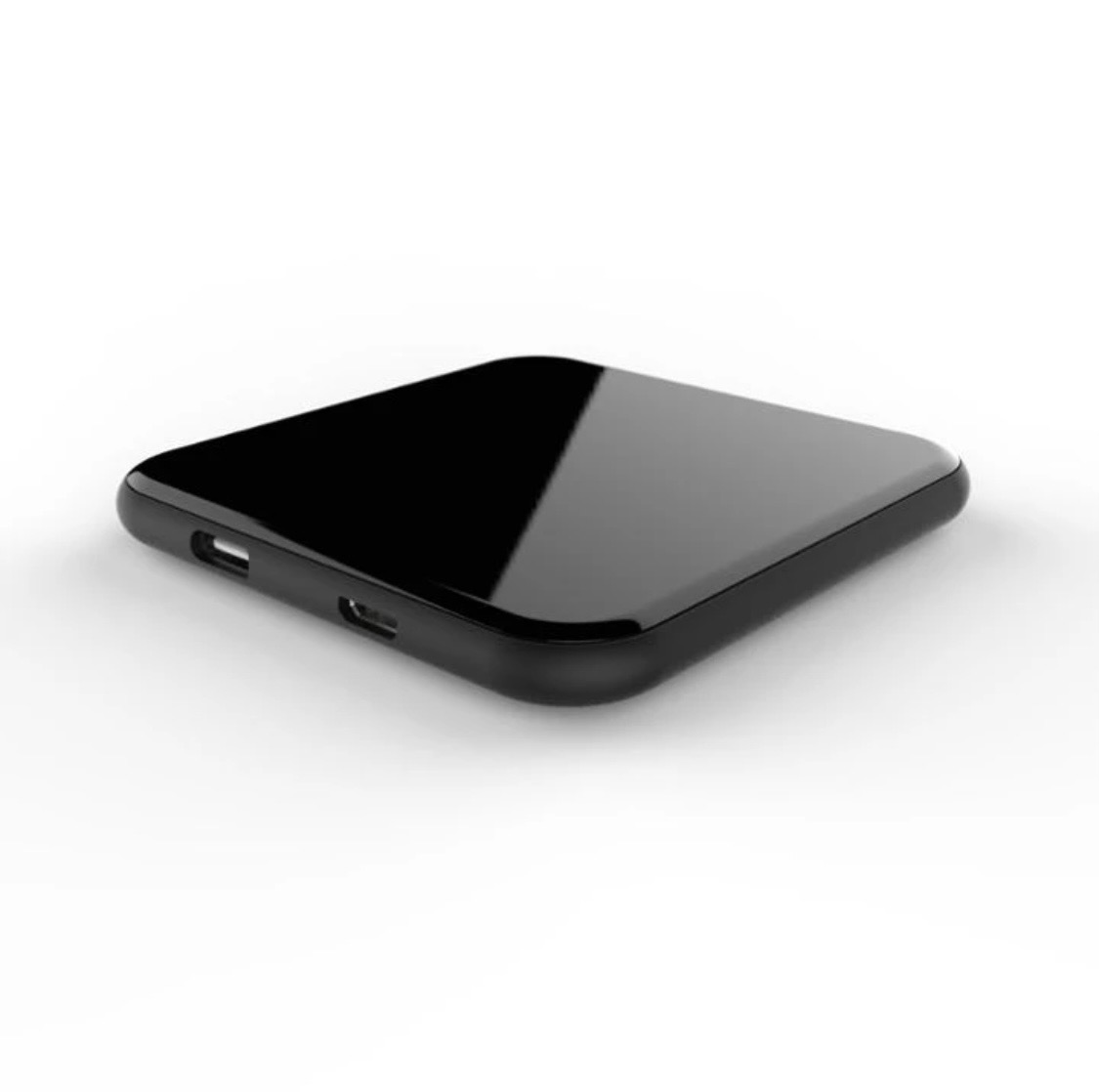 Black wireless charging pad